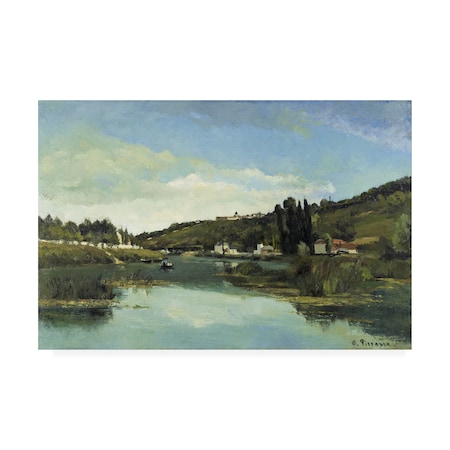 Pissarro 'The Marne At Chennevieres' Canvas Art,12x19